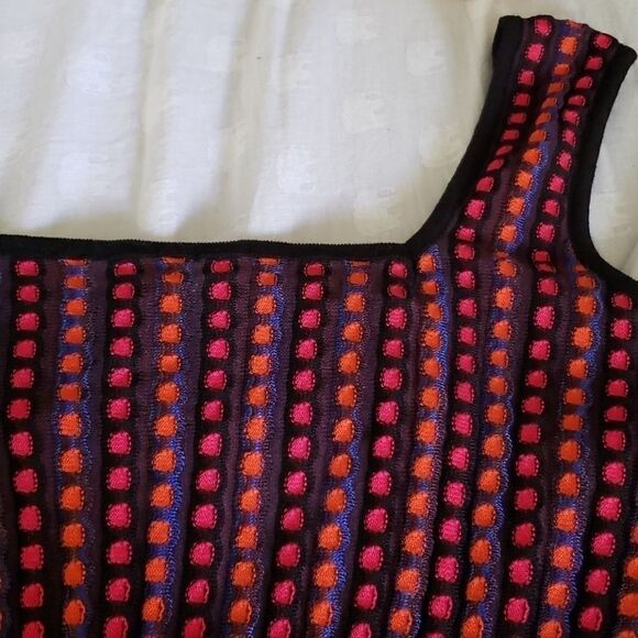 Vintage MISSONI Valentino red and black Polka Dot dress size 8 pinup retro style - Picture 5 of 11